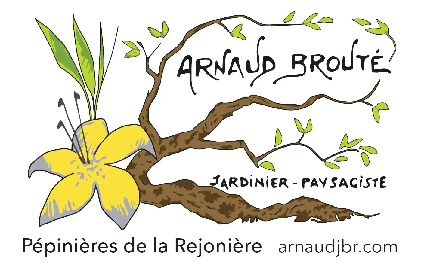 Logo paysagiste ARNAUD BROUTE JARDINIER PAYSAGISTE