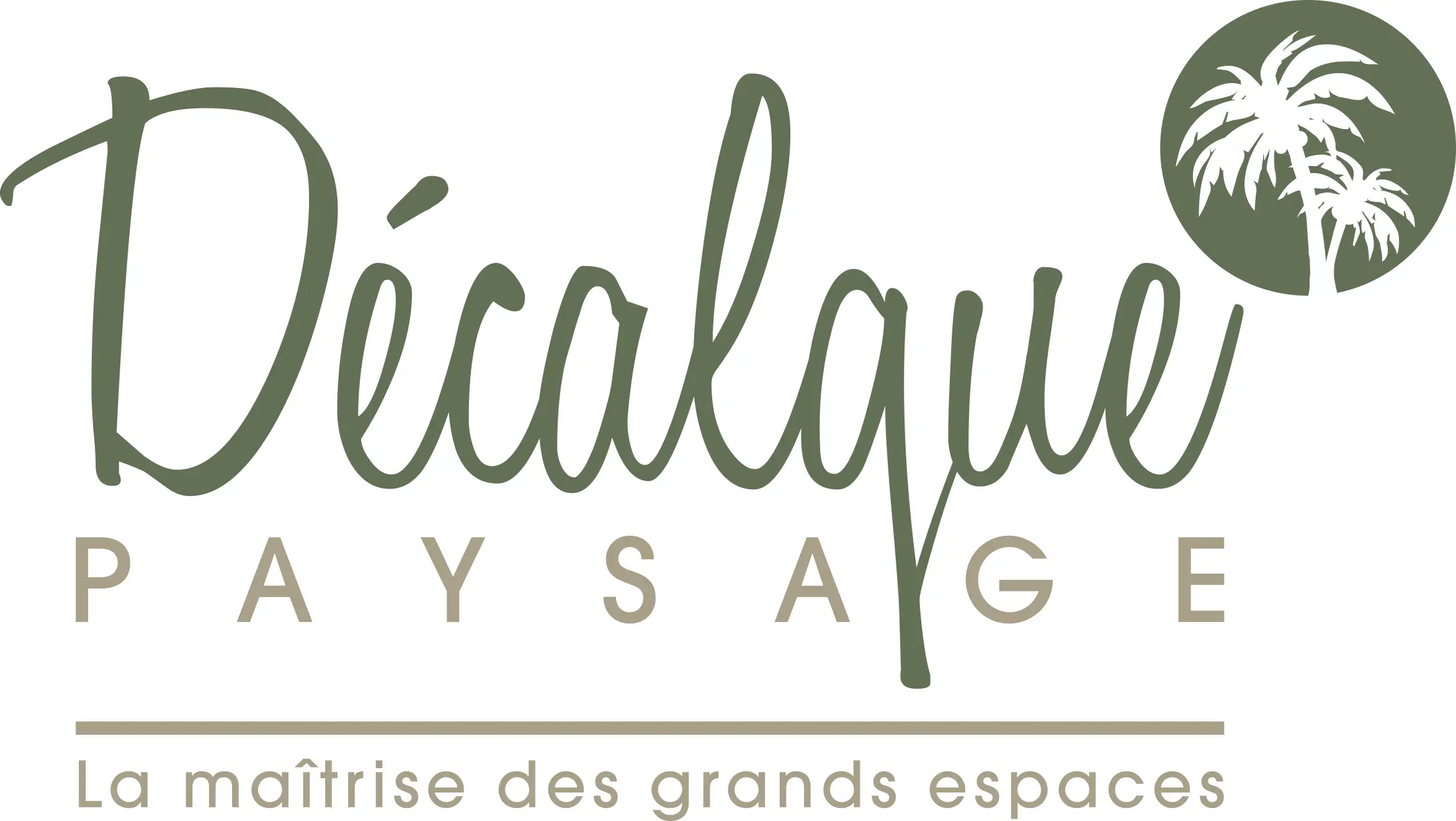 Logo paysagiste DECALQUE PAYSAGE